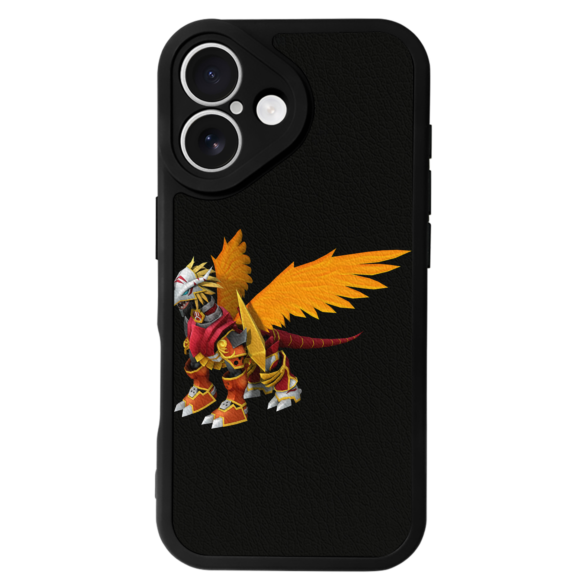 （画像用） Digimon デジタルモンスター/デジモン 【iPhone 16シリーズ対応】シリコンスマホケース（レザー調） 材質：シリコン